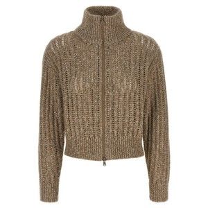 Brunello Cucinelli Rustic Dazzling Net Cardigan - NWT